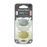 Tommee Tippee Night silikonový dudlík 0-6m 2ks - více barevných variant (433662-T)