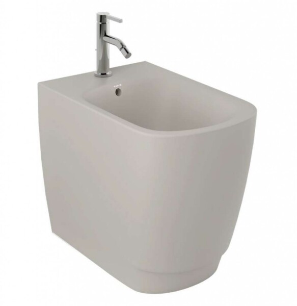 KLUDI - Resa S Stojící bidet, otvor pro baterii, matná písečně šedá 27BIB01O2