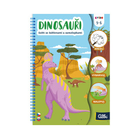 Kvído - Sešit se šablonami: Dinosauři - Albi