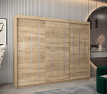 Šatní skříň Abi Y0 Barva korpusu: Dub artisan, Rozměry: 120 cm, Dveře: Černá