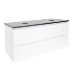 Koupelnová skříňka s krycí deskou SAT B-Way 119x50x45 cm bílá lesk BWAY2120WTK BWAY2120WTK