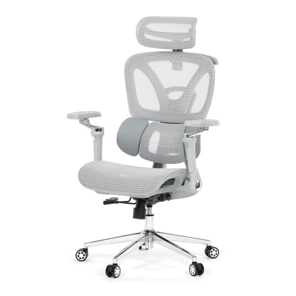 Kancelářská židle, synchronní mechanismus, šedá síťovina, KA-B2363 GREY