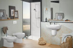 VILLEROY & BOCH - O.novo Stojící bidet 360x560x400 mm, 1 otvor pro baterii, CeramicPlus, alpská bílá 546100R1