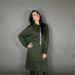 HOSH Pletené šaty EVELYN s kapucí Barva: Starorůžová