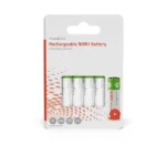 Nedis Dobíjecí Ni-MH baterie AA 4 ks / 1.2 V DC / 1300 mAh (BANM13HR64B)