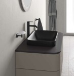 DURAVIT - Happy D.2 Plus Umyvadlová mísa zápustná, 60x40 cm, bez přepadu, WonderGliss, antracit mat 23596013001