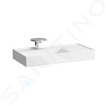 Laufen - Kartell Umyvadlo 900x460 mm, s 1 otvorem pro baterii, SaphirKeramik, bílá H8103384001111