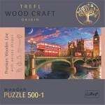 Dřevěné puzzle Westminsterský palác, Big Ben 501 dílků - Trefl