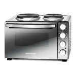 Rommelsbacher KM 3300 stříbrná-černá / Minikuchyňka / 3250 W / 30 l / 2 plotýnky (KM 3300)