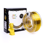 PET-G filament Yellow Glass TR 1,75 mm Print With Smile 1kg