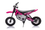 Mamido Dětská elektrická motorka Cross 350W 36V růžová
