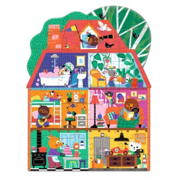 DJECO Gigant puzzle Domeček - 36 pcs
