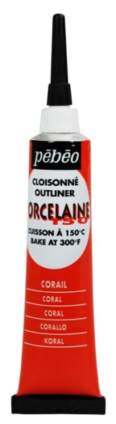 Pébéo Porcelaine 150 kontura 20 ml - červená korálová