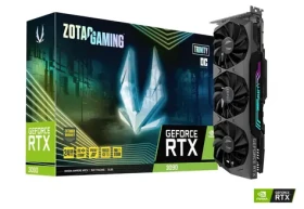 ZOTAC RTX 3090 Trinity OC / 1395-1710 MHz / 24GB GDDR6X / 384bit / 1x HDMI+3x DP / 350W (8+8) (ZT-A30900J-10P)