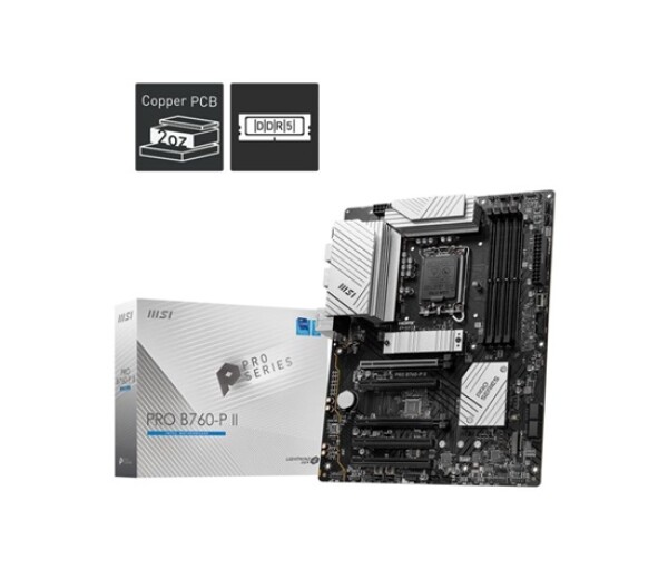 MSI MB Sc LGA1700 PRO B760-P II, Intel B760, 4xDDR5, 1xDP, 1xHDMI EDF_2648664