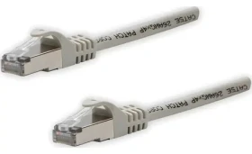 Logo LAN kabel FTP Cat 5e / Síťový kabel / RJ45 - RJ45 / 10 m / šedý