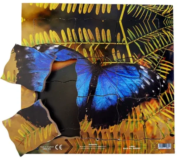 Just Jigsaws 601 Motýl a jeho životní cyklus - dřevěné vrstvené puzzle