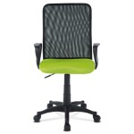 Kancelářská židle, látka MESH zelená / černá, plyn.píst