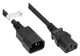 Good Connections Prodlužovací napájecí kabel C14-C13 černá / Napájecí kabel / 0,5 m / 10 A (P1430-S005)