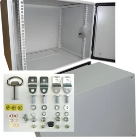 OCRACK Venkovní rozvaděč 9U IP55 / Rozvaděč / 19" / 9U-420mm / IP55 / Plechové dveře (9052)