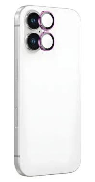 AmazingThing AR Aluminum 2 růžová / Ochranné sklo čoček fotoaparátu / Apple iPhone 16 a 16 Plus / Hliníkový rámeček