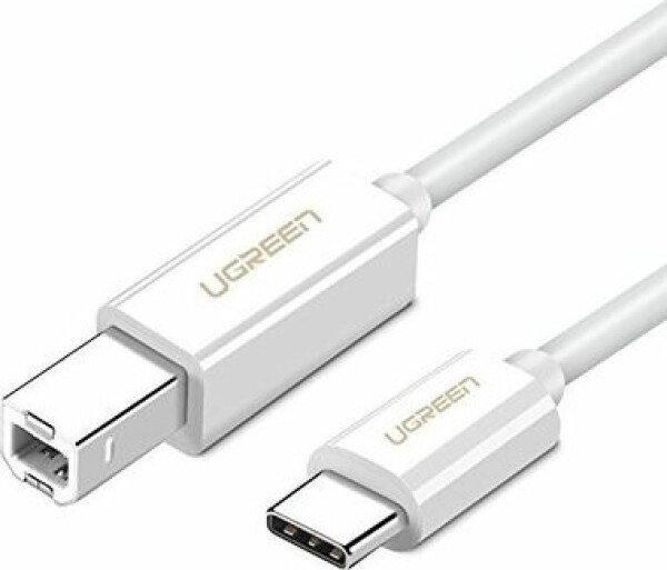 UGREEN Kabel USB-C (M) - USB-B 2.0 (M) 1m bílá (6957303845606)