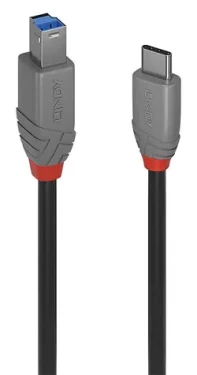 Lindy Anthra Line USB-C - USB-B 3 m černá / Kabel USB / USB 3.2 Gen 1 (36668)
