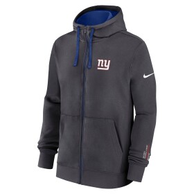 Nike Pánská mikina New York Giants NFL Playbook Full-Zip Fleece Hoodie - Antracitová Velikost: S