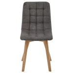 Jídelní židle, šedá, látka, CT-291 GREY2