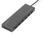 Digitus DA-70241-1 / USB hub / 7 portů / USB 3.2 Gen 1 / s napájecím adaptérem / hliníkový (DA-70241-1)