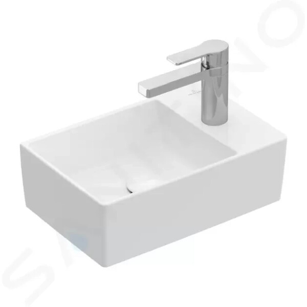 VILLEROY & BOCH - Memento 2.0 Umývátko 400x260 mm, bez přepadu, 1 otvor pro baterii, alpská bílá 43234001