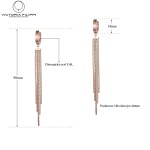 Ocelové náušnice Diana Gold - chirugická ocel, Zlatá