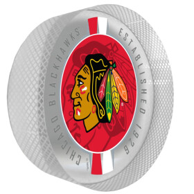 Mustang Puk Chicago Blackhawks NHL Crystal Ribbon