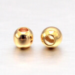 Kovový oddělovací korálek - pozlacený - 3 mm - 1 ks