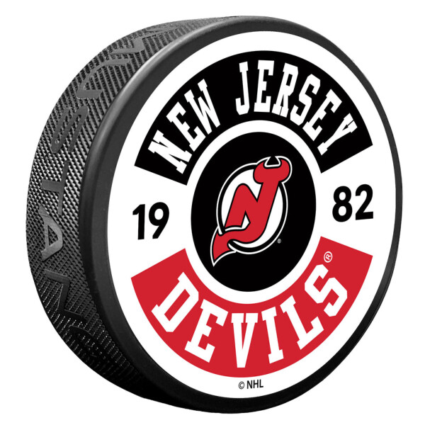 Mustang Puk New Jersey Devils NHL Cog