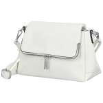 Stylová dámská koženková crossbody kabelka Kornelia, bílá