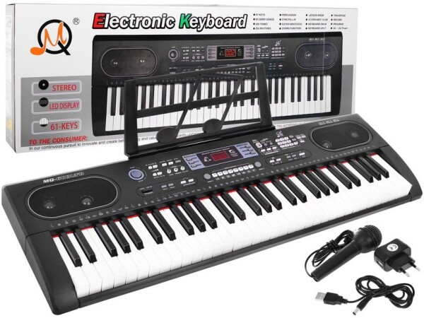 Mamido Velký Keyboard pro děti XXL černý