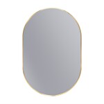 Erga Oval, oválné zrcadlo 60x90cm, zlatý rám, ERG-V01-OVAL-6090-GD