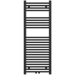CERANO - Koupelnový elektrický radiátorový set Benito - WIFI - 300W - černá matná - 1200x450 mm CER-773392