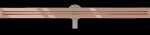 MEXEN - Flat 360 Slim žlab otočný 120 cm růžové zlato 1641120