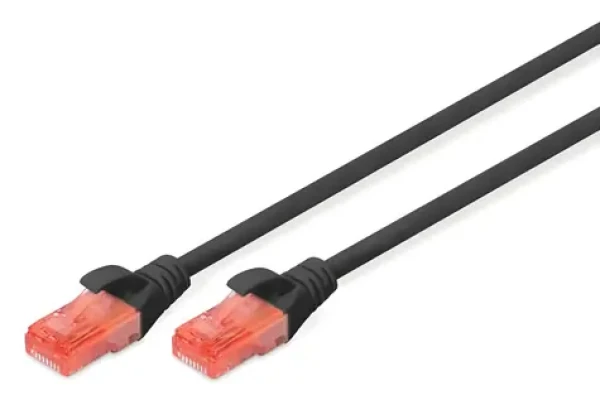 Digitus černá / Patch kabel / Cat6 U/UTP / LSZH / RJ45-RJ45 / 5 m (DK-1617-050/BL)