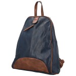 Trendy dámský koženkový kabelko-batůžek Lykos, tmavě modrý