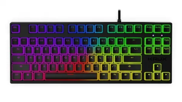 KRUX Atax Pro RGB Pudding Gateron Yellow černá / mechanická klávesnice / Gateron Yellow / US layout (KRX0129)