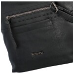 Trendová dámská koženková crossbody kabelka Amilys, černá