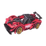Mamido Technická stavebnice závodní auto 488 dílků 1:18 červené