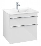 VILLEROY & BOCH - Venticello Umyvadlová skříňka, 60x59x50 cm, 2 zásuvky, Glosy White A92401DH