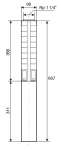Ponorné čerpadlo EVAK V4S-2M09, 230V, 0,37kW, 2m kabelu