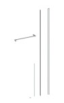 Sprchový kout obdélník 110x80 cm SAT Walk-In Xmotion SATBWIXMN110S80 SATBWIXMN110S80