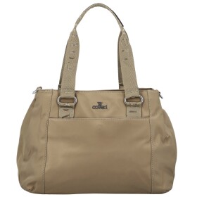 Stylová dámská nylonová kabelka do ruky Elke, béžová