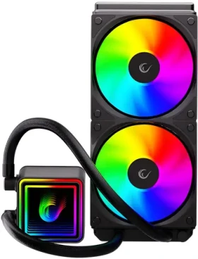 Rampage Infinite V240 černá / AIO vodní chladič CPU / 240 mm / ARGB / Ukazatel teploty (INFINITEV240-BLACK)